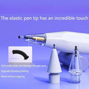 For Apple Pencil 2 / 1 Elastic Tip Soft Probe Silent Replacement Nib, Spec: 2B White