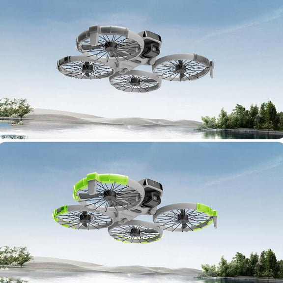 For DJI Flip RCSTQ Paddle Impact Protector Cushioning Anti-scratch and Anti-bump Ring(Gray)