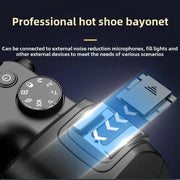 4K 72MP 12X Optical Zoom Student Digital Camera WiFi HD Video Camera With 3 Inch Flip Screen(Black)