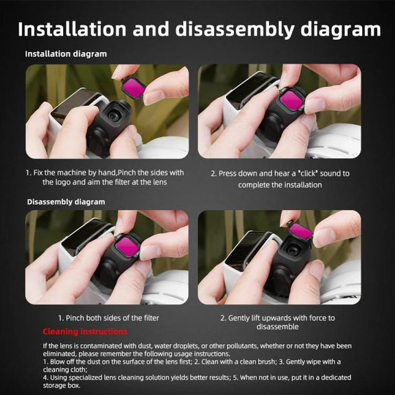 For DJI Flip BRDRC Lens Filters Protective Lens Accessories, Style: ND8