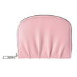 Women Wallet Pleated Sense PU Zipper Short Wallet Simple Solid Color Coin Purse(Pink) - free shipping - PMc TechLife - Order now!