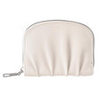 Women Wallet Pleated Sense PU Zipper Short Wallet Simple Solid Color Coin Purse(Beige) - free shipping - PMc TechLife - Order now!
