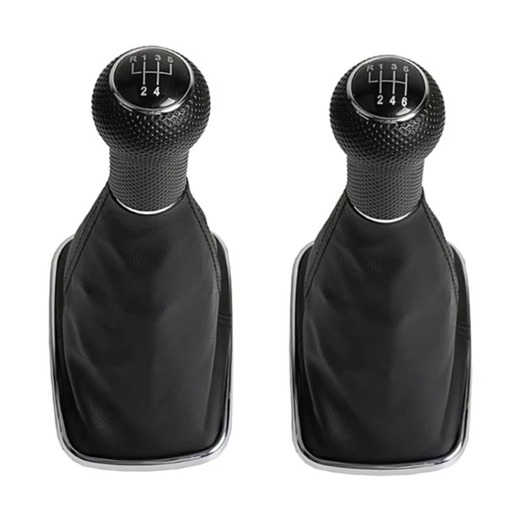 For Volkswagen Golf MK4 Gear Lever Hand Ball, Caliber: 23mm(Electroplating Black Line 6 Speed)