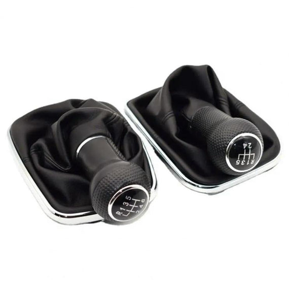 For Volkswagen Golf MK4 Gear Lever Hand Ball, Caliber: 23mm(Electroplating Black Line 6 Speed)