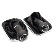 For Volkswagen Golf MK4 Gear Lever Hand Ball, Caliber: 23mm(Electroplating Black Line 5 Speed)