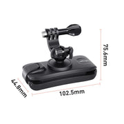 aMagisn 360-degree Rotation Ball Head Backpack Clip for Camera & Smartphone(Black)