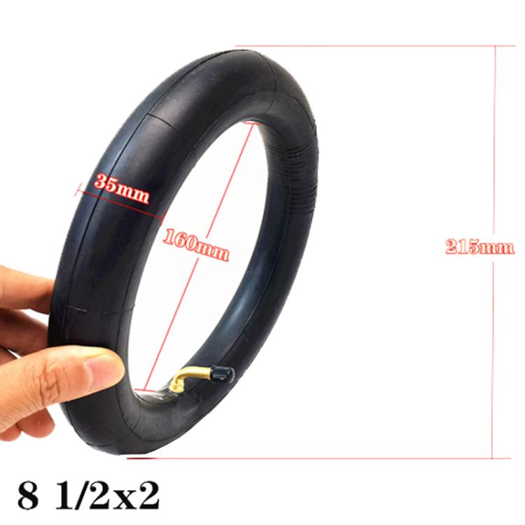8 1 / 2 x 2 For 8.5inch Xiaomi 1S / M365 / PRO Electrical Scooter Inner Tube Accessories, Style: Curved Beak