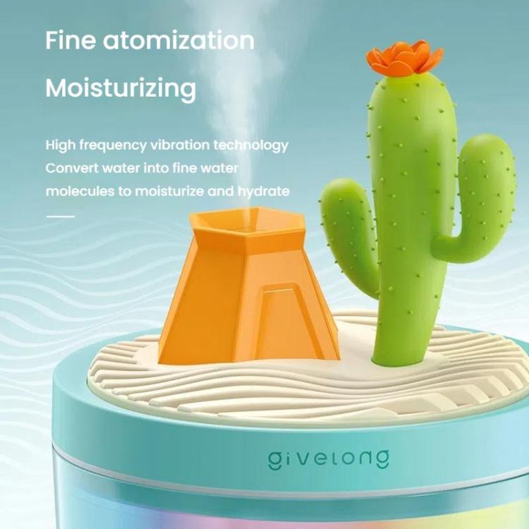 Givelong Mini Portable Landscape Humidifier Plant Pot Hydrator Mister USB Car Spray Aromatherapy Diffuser(Cherry Tree)