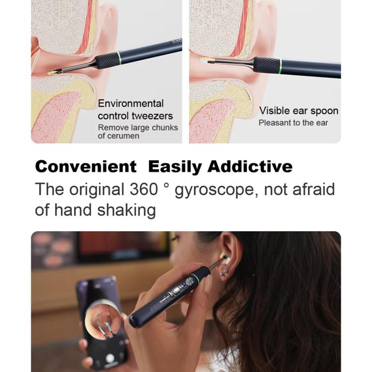 Bebird Note5 Pro Visual Ear Scoop Ear Picking Tool Cleaning Set(White)