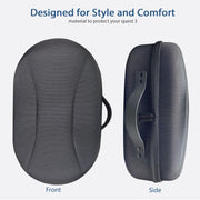For Meta Quest 3 VR Glasses Storage Case EVA Anti-Pressure Hard Shell Storage Bag(Light Gray)