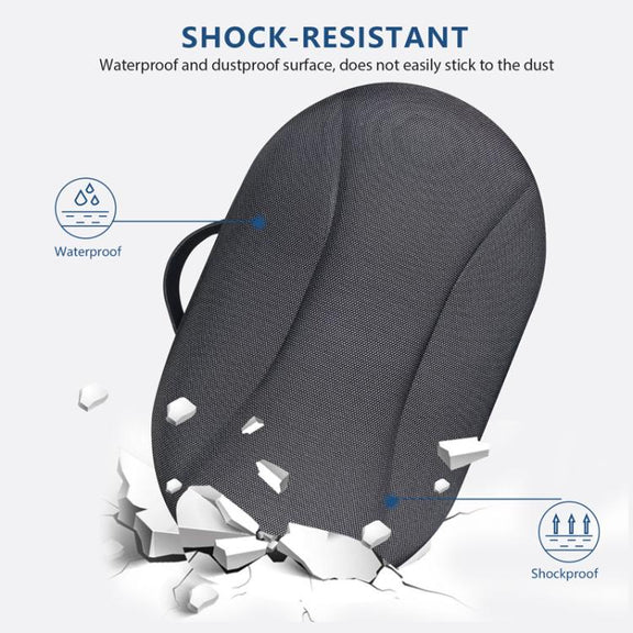 For Meta Quest 3 VR Glasses Storage Case EVA Anti-Pressure Hard Shell Storage Bag(Light Gray)