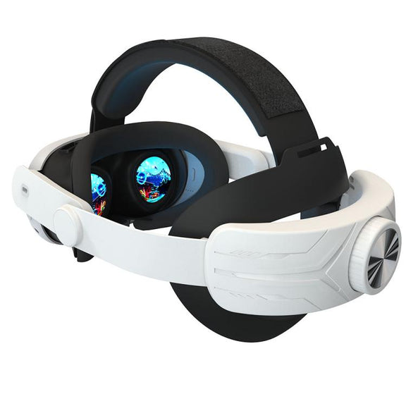 For Meta Quest 3 / 3S Adjustable Headband No Face Pressure VR Head Strap Accessories(Black White)