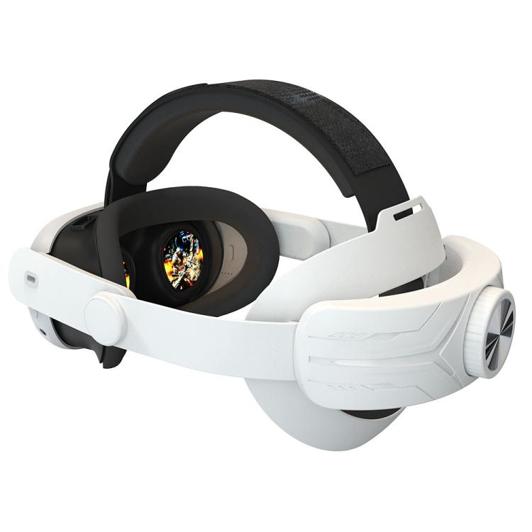For Meta Quest 3 / 3S Adjustable Headband No Face Pressure VR Head Strap Accessories(White)