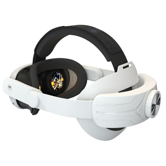 For Meta Quest 3 / 3S Adjustable Headband No Face Pressure VR Head Strap Accessories(White)
