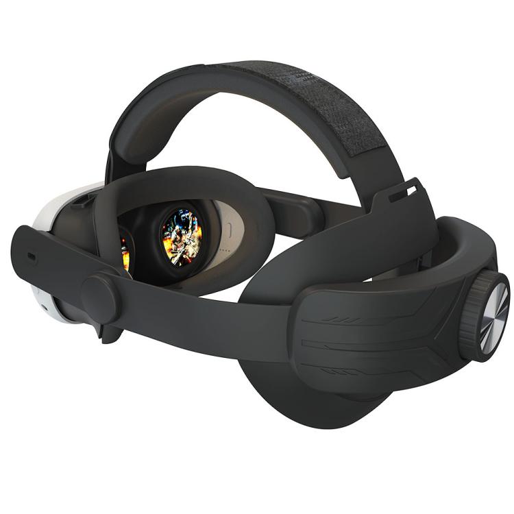 For Meta Quest 3 / 3S Adjustable Headband No Face Pressure VR Head Strap Accessories(Black)