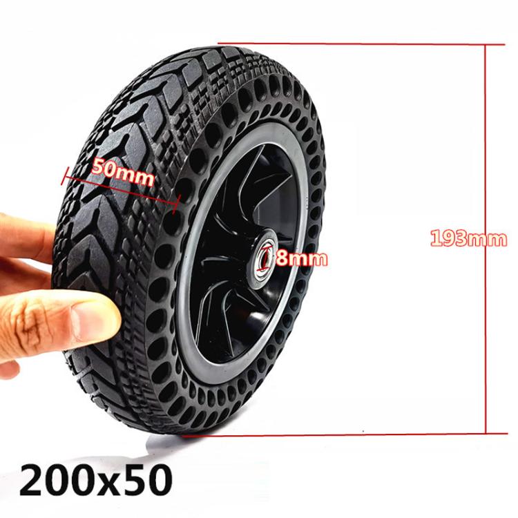 200 x 50 8 inch Electrical Wheelchair Honeycomb Solid Front Wheel Tire Assembly