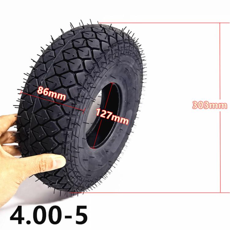 4.00-5 Electrical Bike 12inch Elderly Scooter Pneumatic Tire Accessories, Style: Inner Tire
