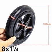 200 X 45 8 Inch Electrical Scooter Tires 8 X 1 1/4 Stroller Tire Accessories, Style: 6mm Solid Tire Whole Wheel