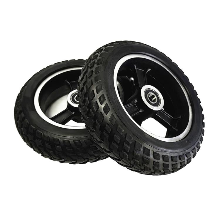 8mm 6inch Electrical Scooter Trolley Wheel 6 x 2 Solid Tires Whole Aluminum Wheels
