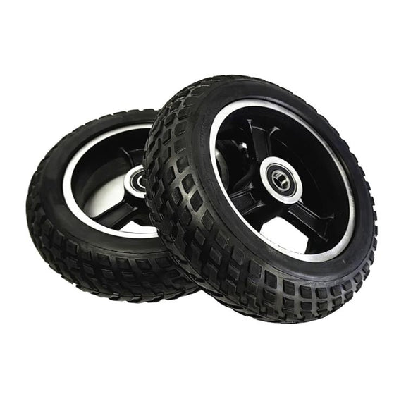 8mm 6inch Electrical Scooter Trolley Wheel 6 x 2 Solid Tires Whole Aluminum Wheels