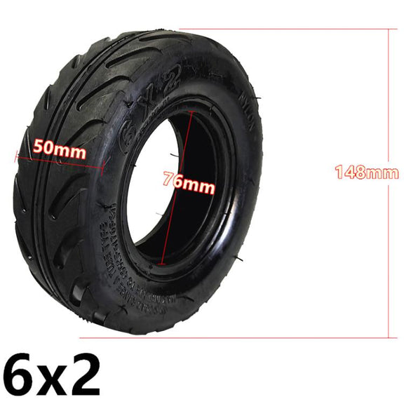 6 x 2 Thickened 6 inch Electrical Scooter Tire Accessories, Style: Inner Tire
