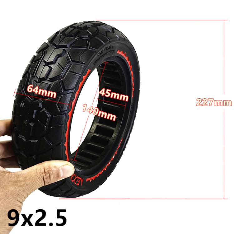 9.5 Inch Electrical Scooter Pneumatic Free Tires 9.5 x 2.50 Off-Road Skeleton Solid Tire, Color: Blue