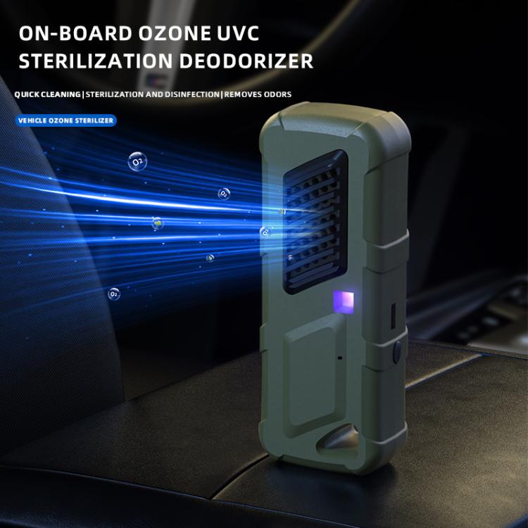 Car Air UVC Deodorizer USB Charging Ozone Purifier(Green)
