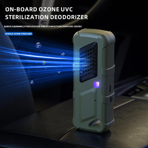 Car Air UVC Deodorizer USB Charging Ozone Purifier(Green)