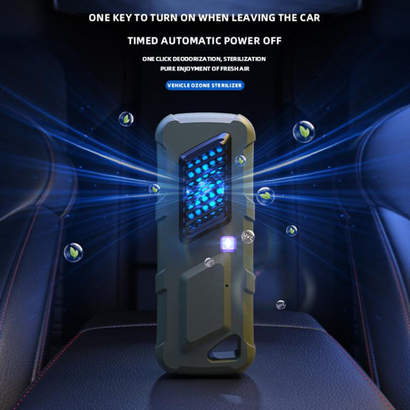 Car Air UVC Deodorizer USB Charging Ozone Purifier(Green)
