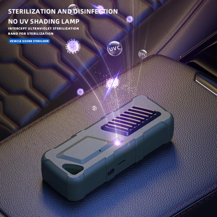 Car Air UVC Deodorizer USB Charging Ozone Purifier(Green)