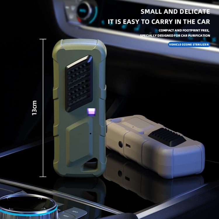 Car Air UVC Deodorizer USB Charging Ozone Purifier(Green)