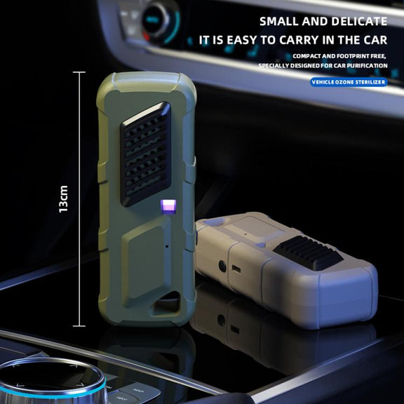 Car Air UVC Deodorizer USB Charging Ozone Purifier(Green)
