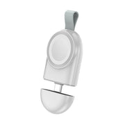 For Apple Watch 1/2/3/4/5/6/7/8/9/10/SE Portable Magnetic Wireless Charger Type-C Smart Wireless Charger(White)