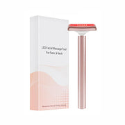 Red Light Facial Wand Eye Neck Massager With Vibrating for Lifting, Dark Circle Reduction(Fairy Pink)