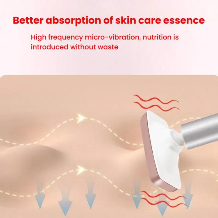 Red Light Facial Wand Eye Neck Massager With Vibrating for Lifting, Dark Circle Reduction(Fairy Pink)