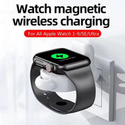 For Apple Watch 1/2/3/4/5/6/7/8/9/10/SE Magnetic Wireless Charger Mini Portable Smart Charger(White)