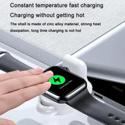 For Apple Watch 1/2/3/4/5/6/7/8/9/10/SE Magnetic Wireless Charger Mini Portable Smart Charger(White)