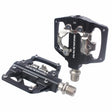 RACEWORK RK213 1pair Mountain Bike SPD + Flat Pedal Self-locking Dual-purpose Pedal(Black) - Pedals by RACEWORK | Online Shopping South Africa | PMc TechLife | Buy Now Pay Later Mobicred