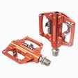 RACEWORK RK213 1pair Mountain Bike SPD + Flat Pedal Self-locking Dual-purpose Pedal(Orange) - free shipping - PMc TechLife - Order now!