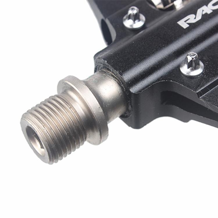 RACEWORK RK213 1pair Mountain Bike SPD + Flat Pedal Self-locking Dual-purpose Pedal(Black)