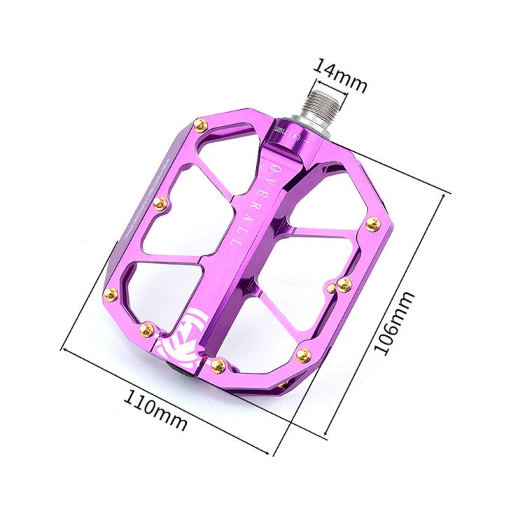 RACEWORK D029 CNC Triple Bearing Hollow Anti-slip Bicycle Pedals(Black)