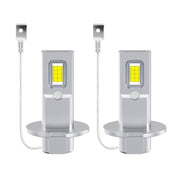 2pcs Mini 1:1 Direct Plug Car LED Headlight Bulb, Specifications: H3(White Light)