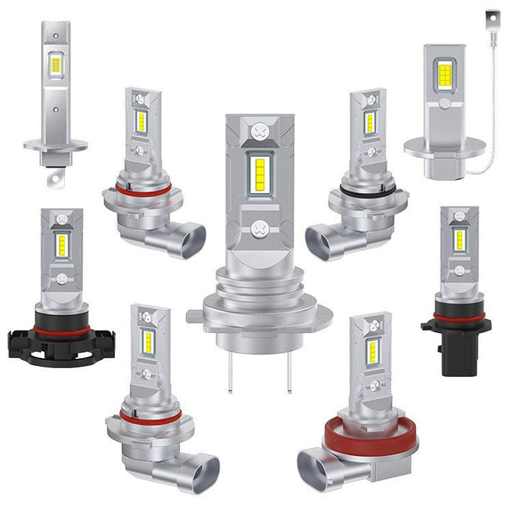 2pcs Mini 1:1 Direct Plug Car LED Headlight Bulb, Specifications: H1(White Light)