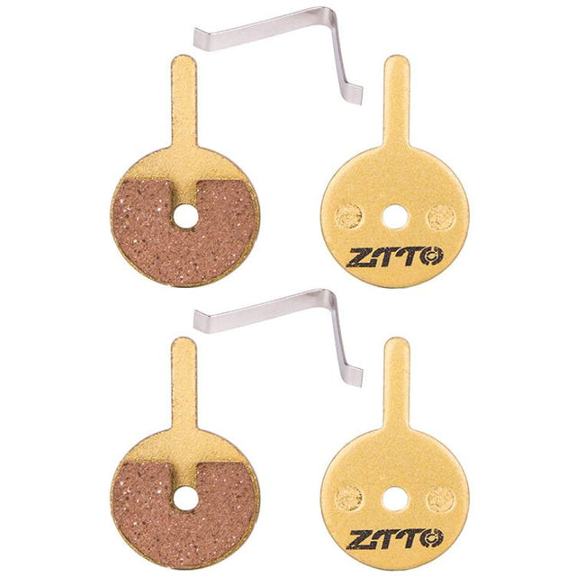 2pairs ZTTO Mountain Bike Full Metal Copper Base Lining Oil Disc Block Brake Pad, Model: MJ-11G