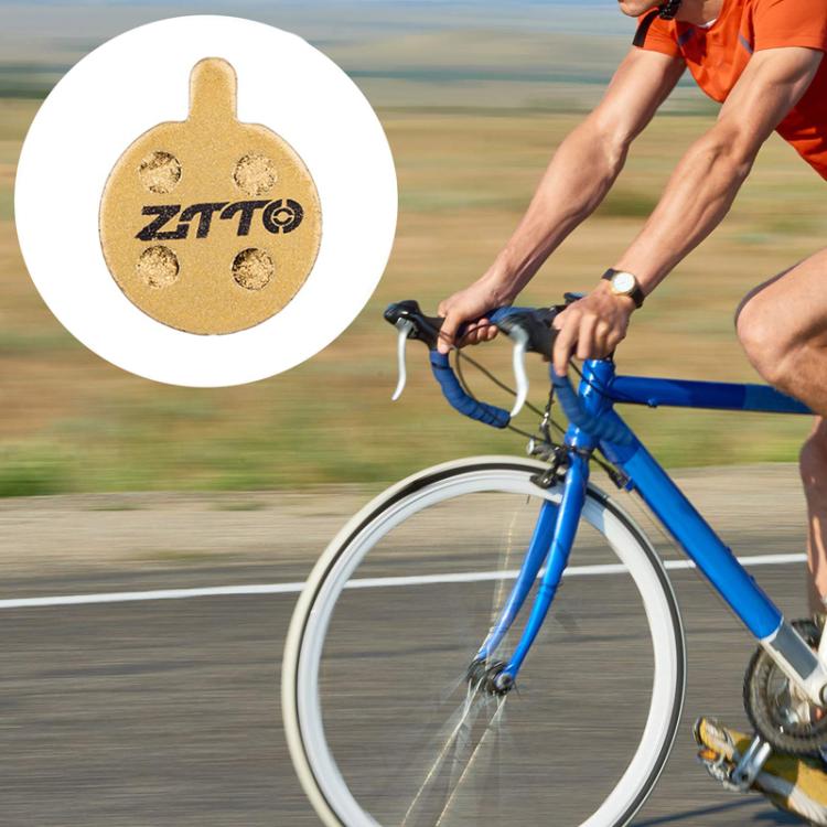 2pairs ZTTO Mountain Bike Full Metal Copper Base Lining Oil Disc Block Brake Pad, Model: MJ-03F