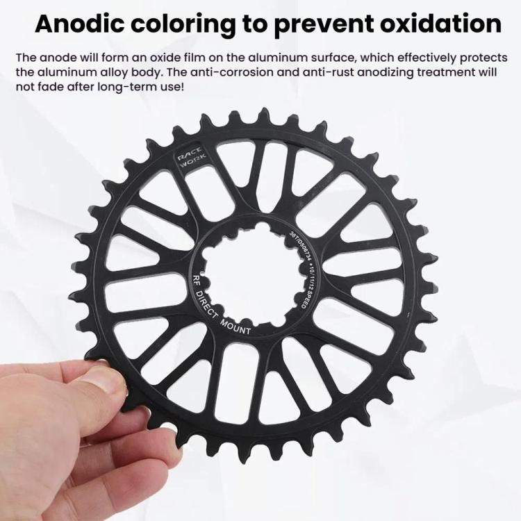 RACEWORK RK7788 Mountain Bike Direct Mount Chainwheel Road Bike Chainring, Spec: MTB 36T