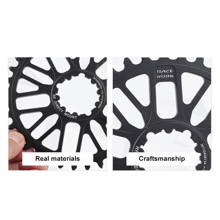 RACEWORK RK7788 Mountain Bike Direct Mount Chainwheel Road Bike Chainring, Spec: MTB 36T