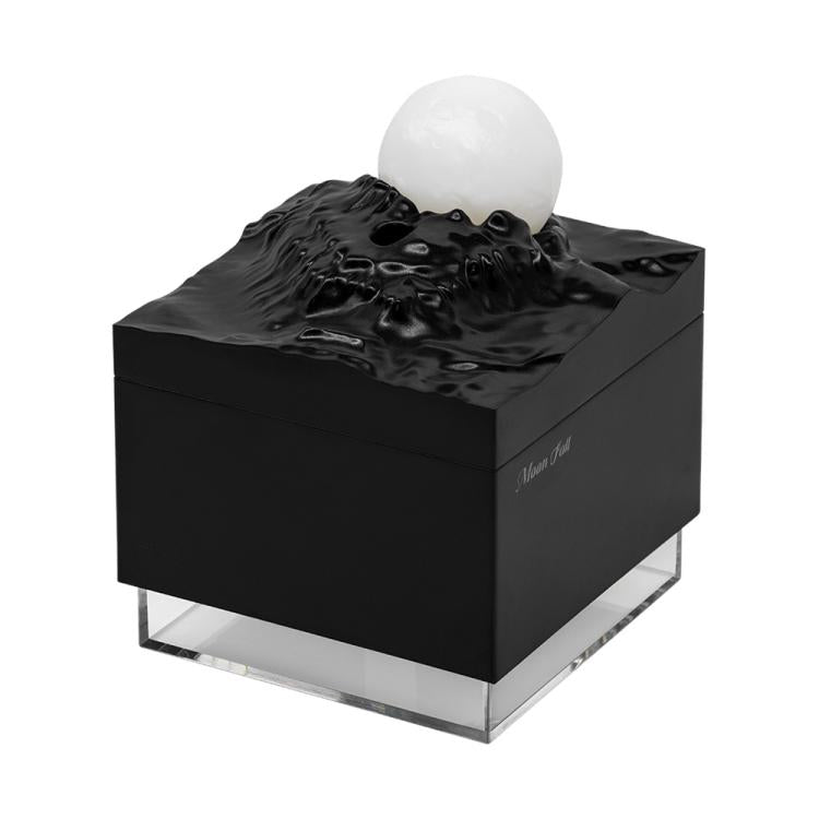 Moonfall Humidifier Aroma Diffuser Large Fog With Night Light Desktop Ornament(Black)