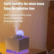 Moonfall Humidifier Aroma Diffuser Large Fog With Night Light Desktop Ornament(White)