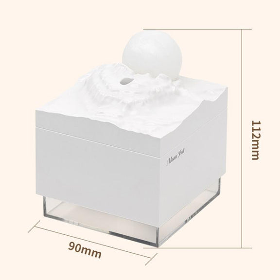 Moonfall Humidifier Aroma Diffuser Large Fog With Night Light Desktop Ornament(White)